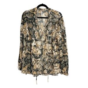 FREE PEOPLE Out for the Night in Snake Combo size Medium